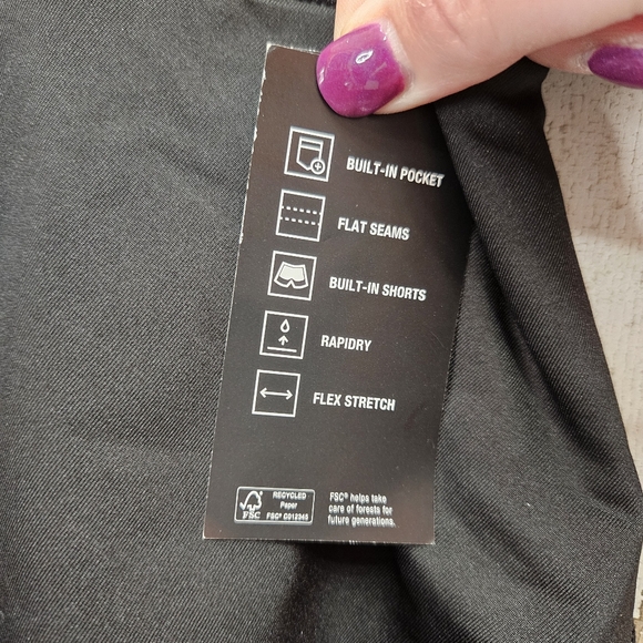 Ideology Women's Black Tiered Flounce Skort Athletic Plus Size NWT Size 3X - Picture 6 of 10